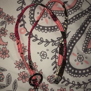 Vera Bradley Mocha Rouge Lanyard